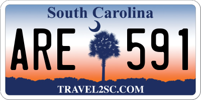 SC license plate ARE591