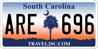 SC license plate ARE696