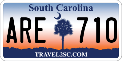 SC license plate ARE710