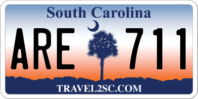 SC license plate ARE711