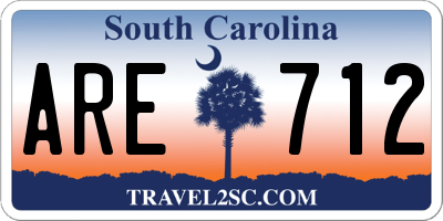 SC license plate ARE712