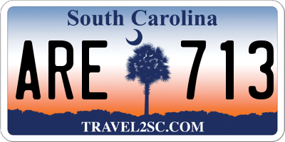 SC license plate ARE713