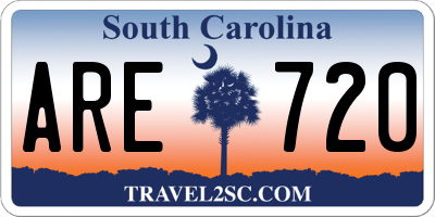 SC license plate ARE720