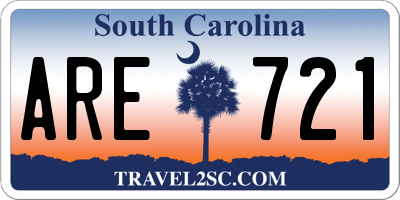 SC license plate ARE721