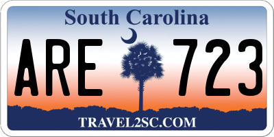 SC license plate ARE723