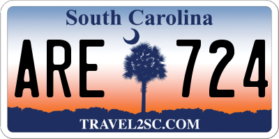 SC license plate ARE724