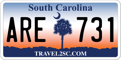 SC license plate ARE731