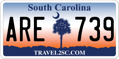 SC license plate ARE739