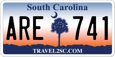 SC license plate ARE741