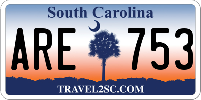 SC license plate ARE753