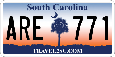 SC license plate ARE771