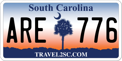 SC license plate ARE776