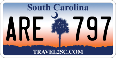 SC license plate ARE797