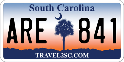 SC license plate ARE841
