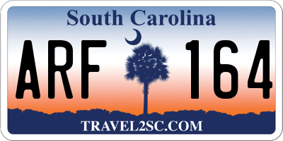 SC license plate ARF164