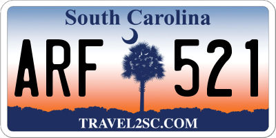 SC license plate ARF521