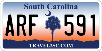 SC license plate ARF591