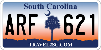 SC license plate ARF621