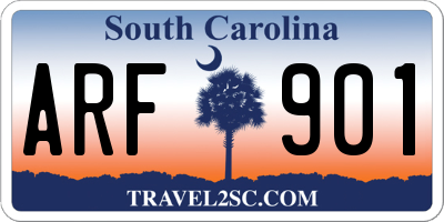 SC license plate ARF901