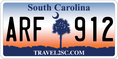 SC license plate ARF912