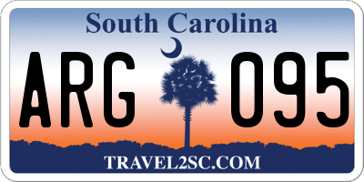 SC license plate ARG095