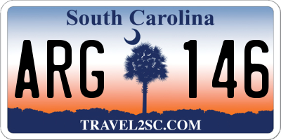 SC license plate ARG146