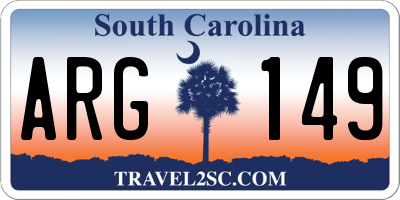 SC license plate ARG149
