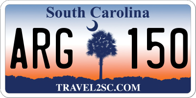 SC license plate ARG150