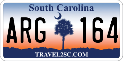 SC license plate ARG164