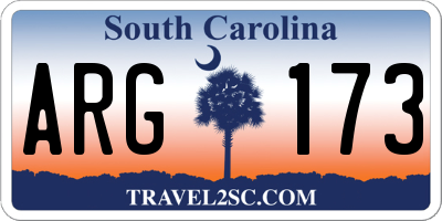SC license plate ARG173
