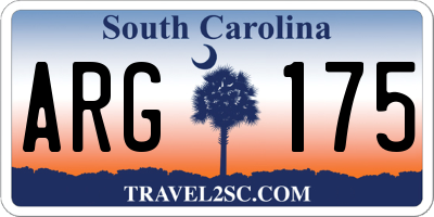 SC license plate ARG175