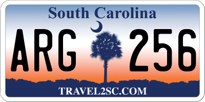 SC license plate ARG256