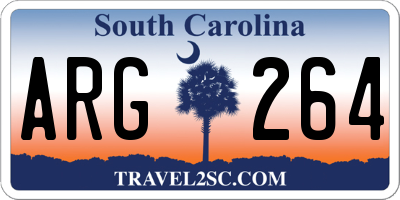 SC license plate ARG264