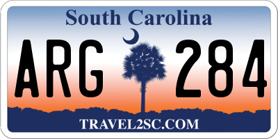 SC license plate ARG284