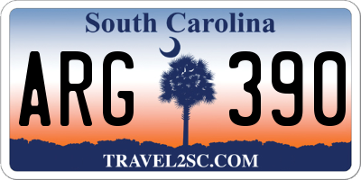SC license plate ARG390