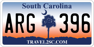 SC license plate ARG396