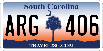 SC license plate ARG406