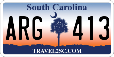 SC license plate ARG413