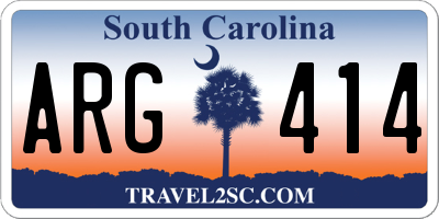 SC license plate ARG414