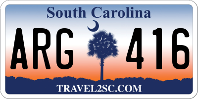SC license plate ARG416