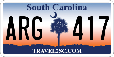 SC license plate ARG417