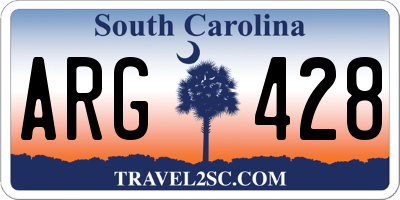 SC license plate ARG428