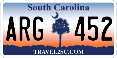 SC license plate ARG452