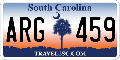 SC license plate ARG459