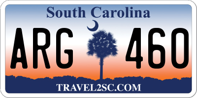 SC license plate ARG460