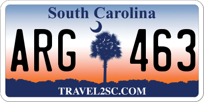 SC license plate ARG463
