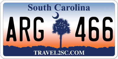 SC license plate ARG466