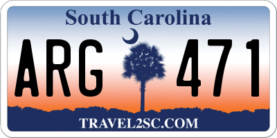 SC license plate ARG471