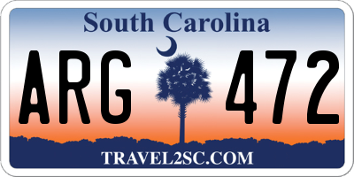 SC license plate ARG472