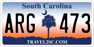 SC license plate ARG473